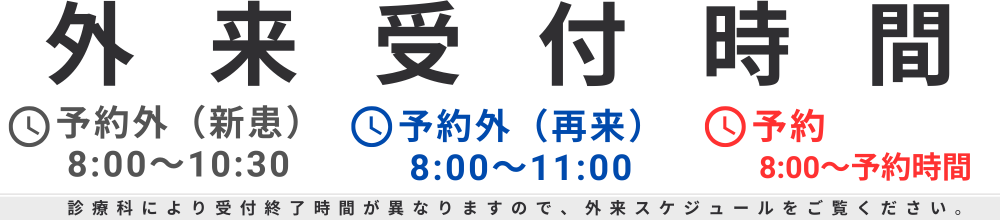 外来受付時間
